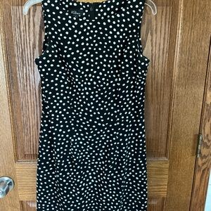 AGB Black & White Polka Dot Midi Dress
